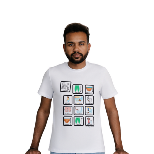 Toileting Routine - Basic - Unisex T-Shirt Smock