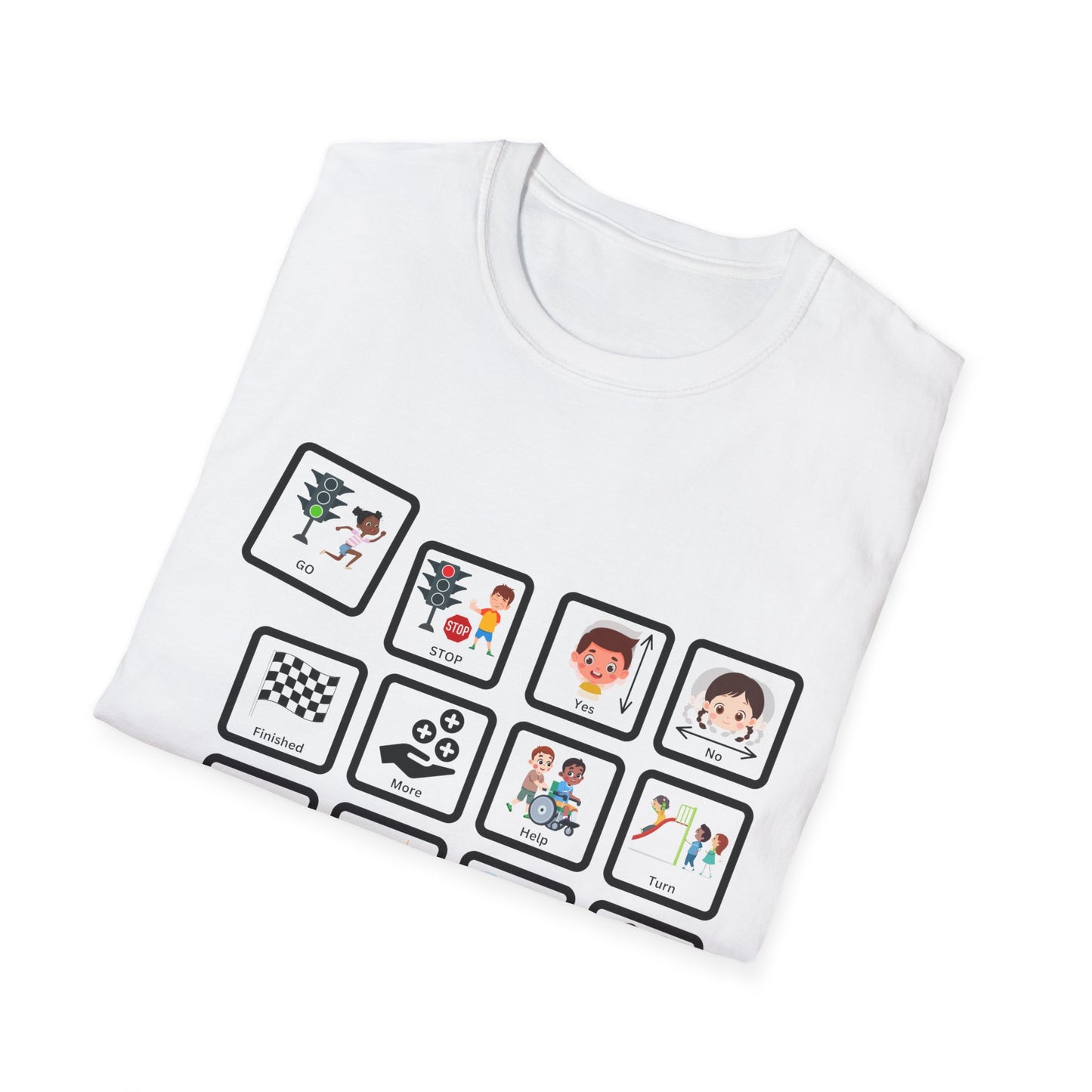 Communication Board - Intermediate - Unisex T-Shirt Smock