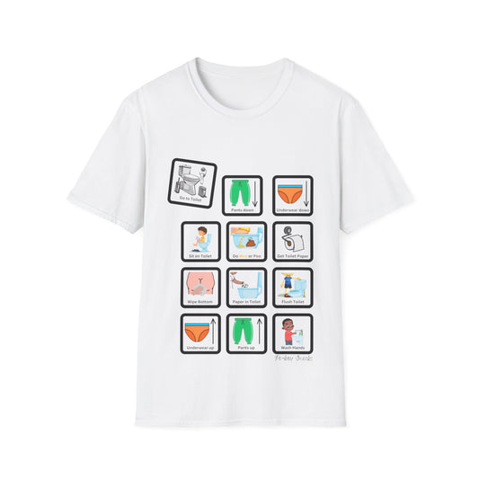 Toileting Routine - Basic - Unisex T-Shirt Smock