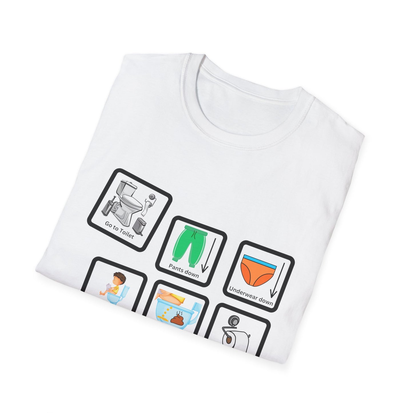 Toileting Routine - Basic - Unisex T-Shirt Smock